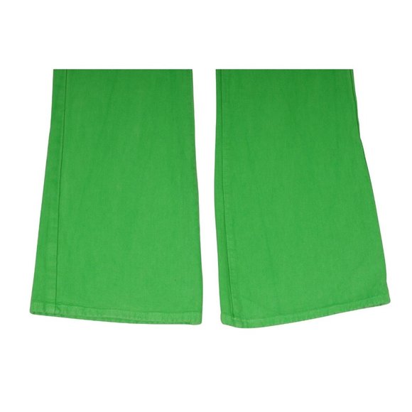 Gallery Dept Men Logan Wide Leg Jean 33x30 Green Boot Cut High Waist Flare Denim - Picture 3 of 11